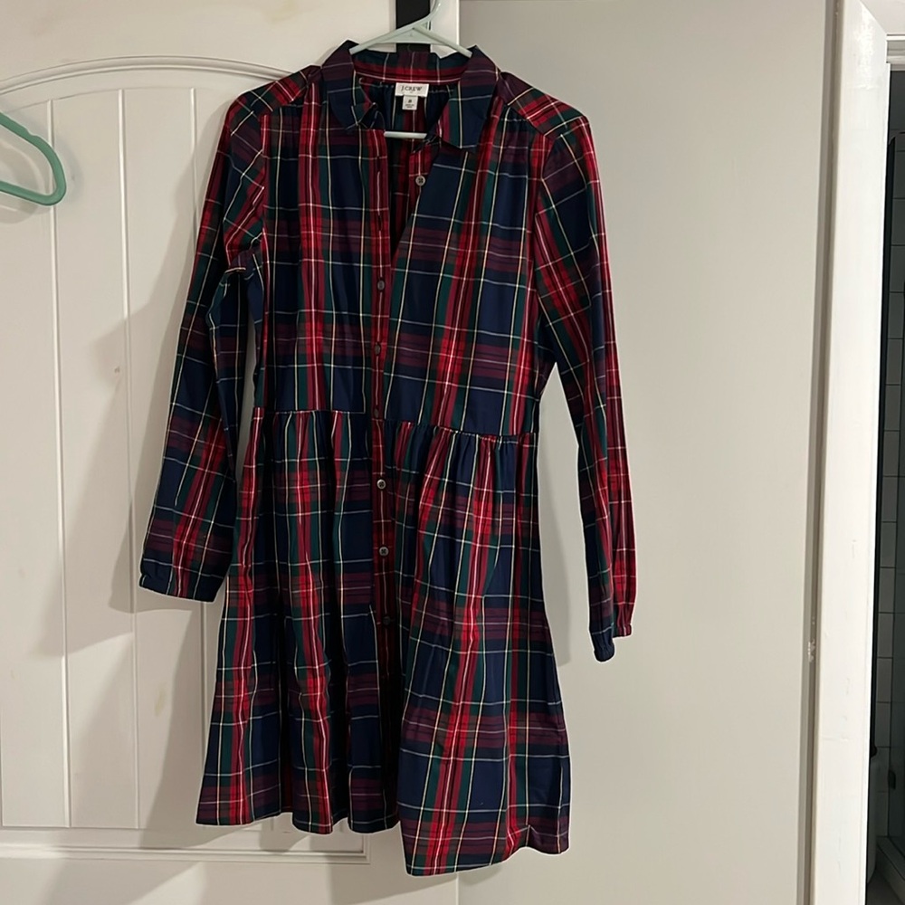 Collared plaid dress